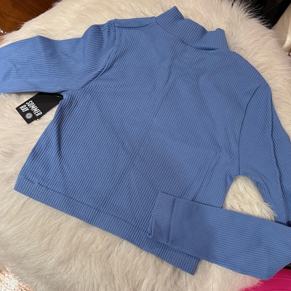 READ Sommer Ray Blue Ribbed Small 4 Piece Lounge Set New with tags - Picture 6 of 10